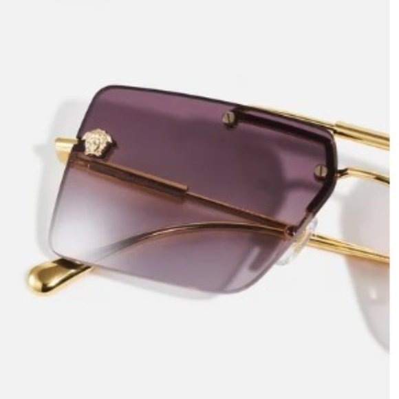 NEW VE2245 1002/8H VERSACE SQUARE PURPLE SUNGLASSES VERSACE VE2245 10028H main image 6